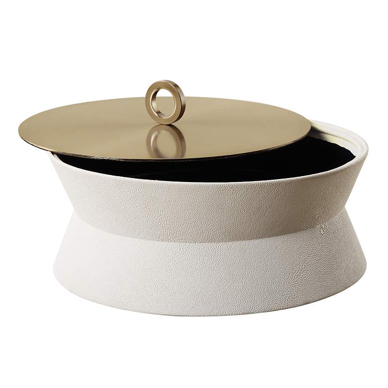 Image 4 Luxe 5.5" high x 10" Round Box more views