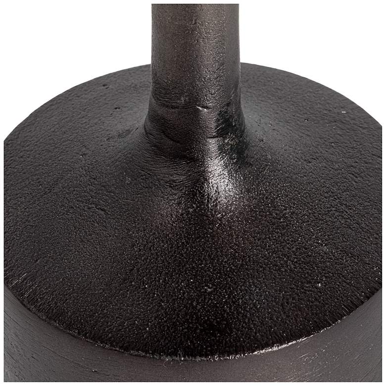 Image 7 Luxe Aluminum and Marble Martini Table, Black more views