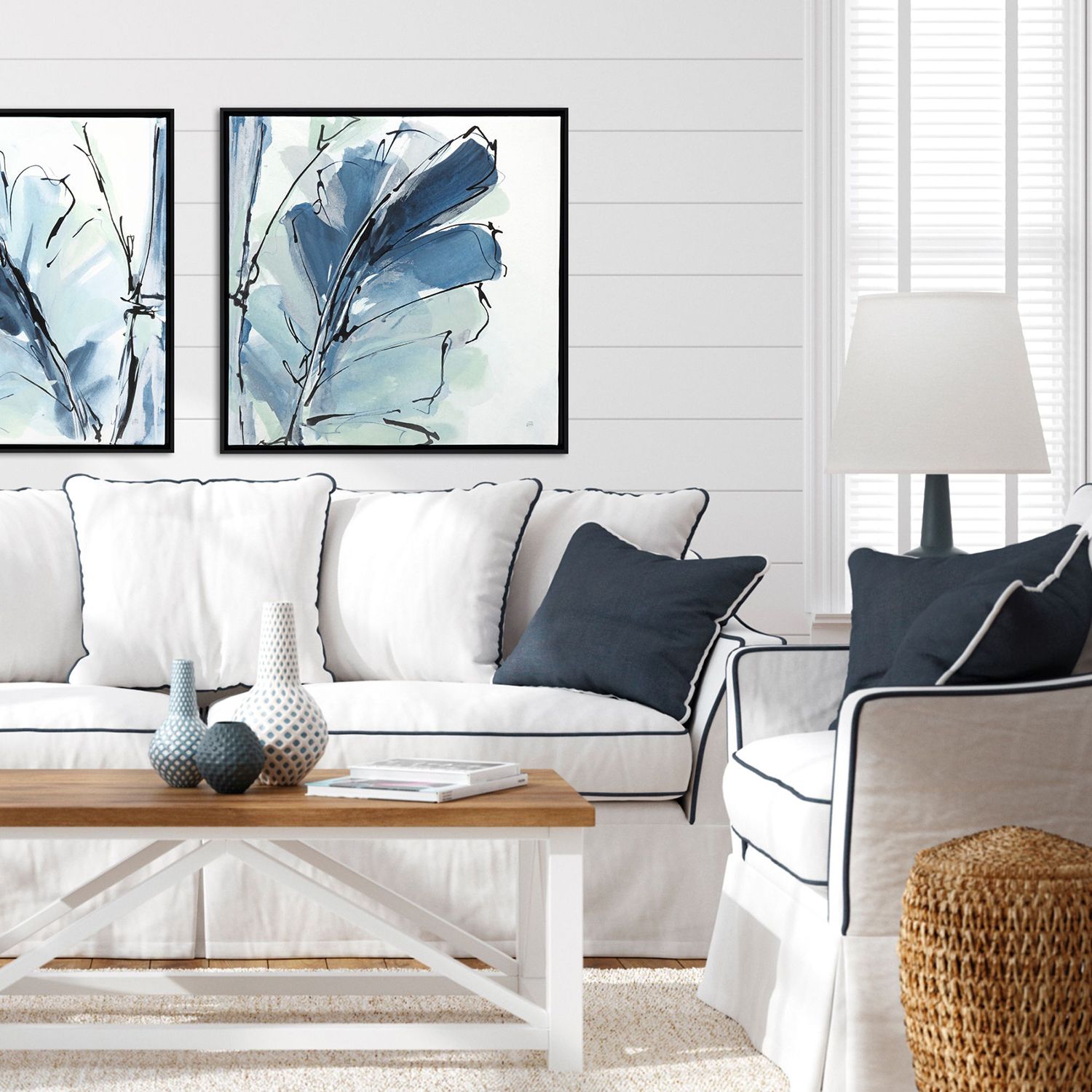 Image 4 Luxe Banana Leaf II 29"W x 29"H Canvas more views