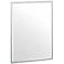 Luxe Chrome 24 1/2" x 32 1/2" Flush Mount Wall Mirror