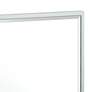 Luxe Flush Mount Chrome 20 1/2" x 25" Framed Wall Mirror