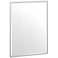 Luxe Flush Mount Nickel 24 1/2" x 32 1/2" Framed Wall Mirror