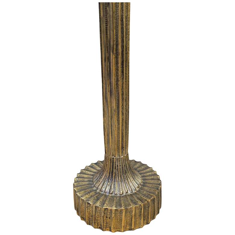 Image 3 Luxe Pedestal Accent Table - Antique Gold more views