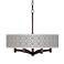 Luxe Tile Ava 6-Light Bronze Pendant Chandelier