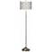 Luxe Tile Brushed Nickel Pull Chain Floor Lamp