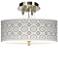 Luxe Tile Giclee 14" Wide Ceiling Light