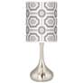 Luxe Tile Giclee Droplet Table Lamp