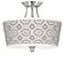 Luxe Tile Tapered Drum Giclee Ceiling Light