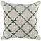 Luxi Green and Natural 22" Square Decorative Pillow