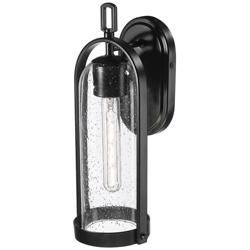 Luxio 15.25" High 1-Light Outdoor Wall Sconce in Powder Coated Black