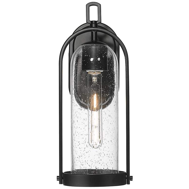 Image 2 Luxio 15.25" High 1-Light Outdoor Wall Sconce in Powder Coated Black more views
