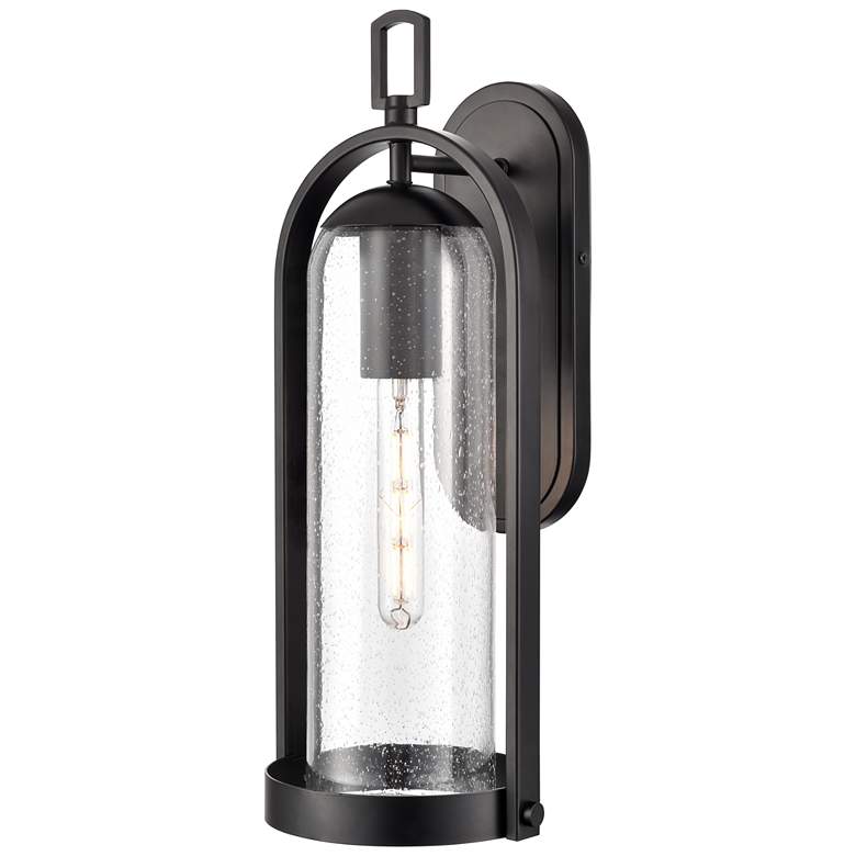 Image 1 Luxio 20" High 1-Light Outdoor Wall Sconce in Powder Coated Black