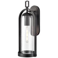 Luxio 20" High 1-Light Outdoor Wall Sconce in Powder Coated Black