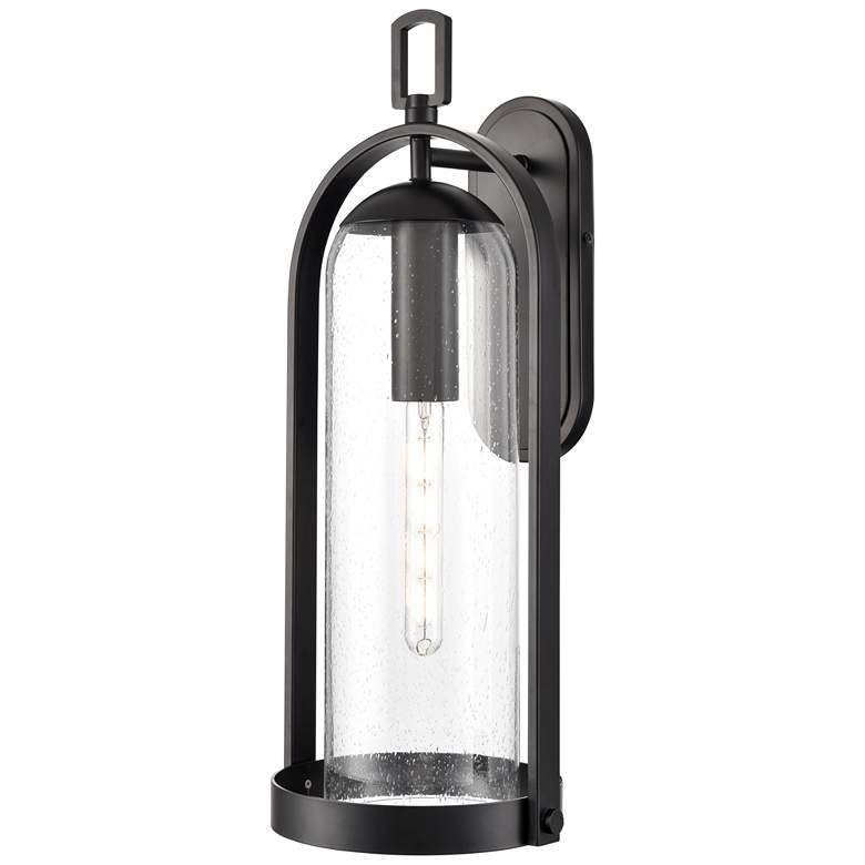 Image 1 Luxio 24.75" High 1-Light Outdoor Wall Sconce in Powder Coated Black