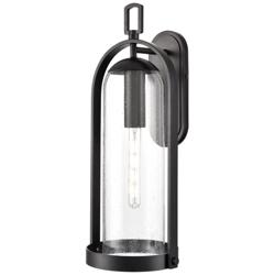 Luxio 24.75" High 1-Light Outdoor Wall Sconce in Powder Coated Black