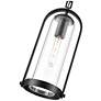 3_Luxio 8.25" Wide 1-Light Outdoor Hanging Lantern in Powder Coated Black more views