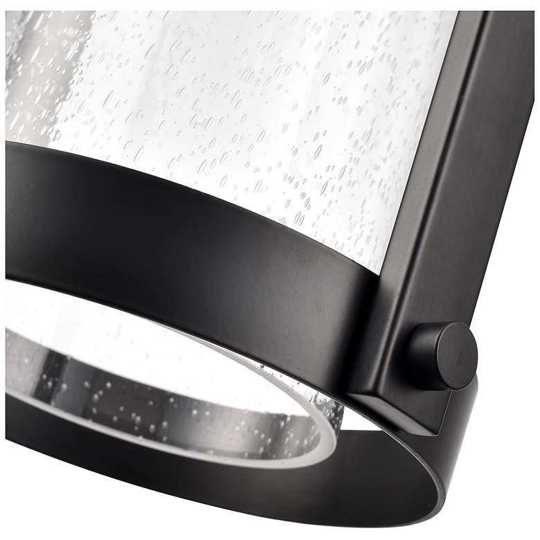 Image 4 Luxio 8.25" Wide 1-Light Outdoor Hanging Lantern in Powder Coated Black more views