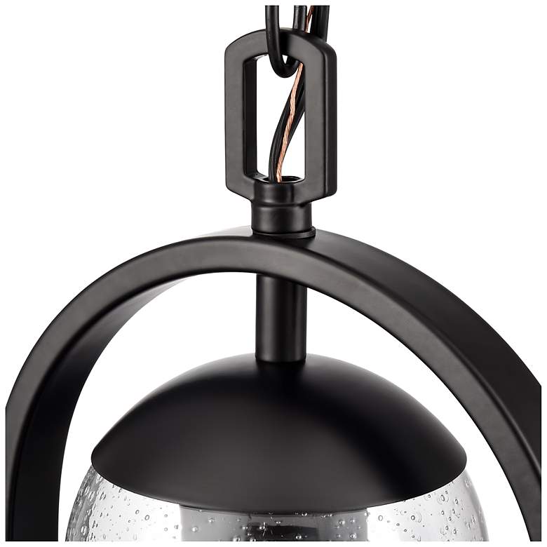 Image 5 Luxio 8.25" Wide 1-Light Outdoor Hanging Lantern in Powder Coated Black more views