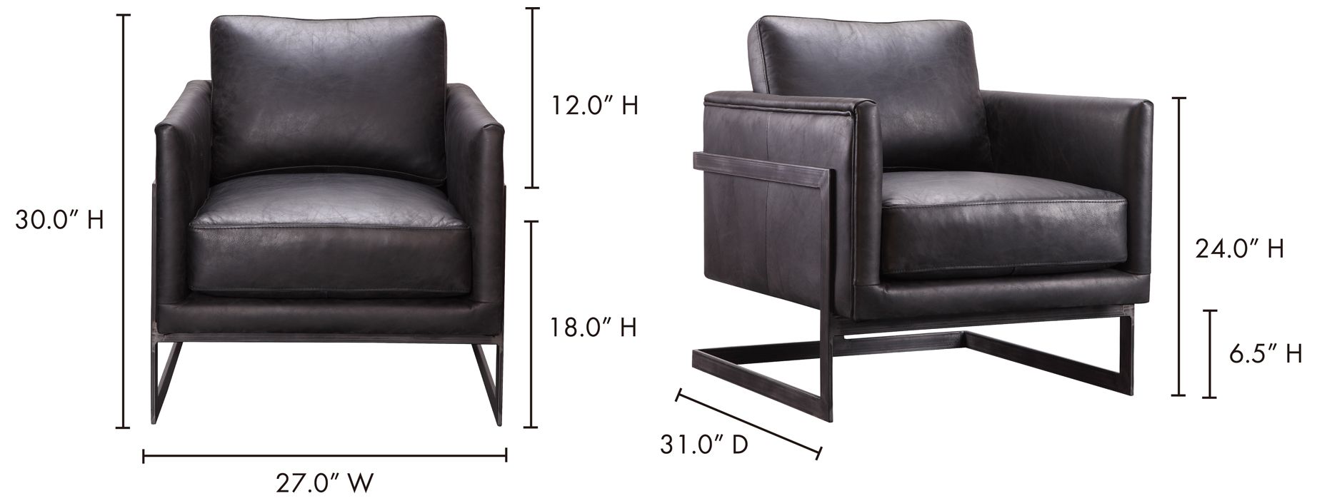 Image 5 Luxley Club Chair Black more views