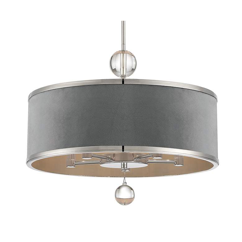 Image 2 Luxor 20" Wide Nickel Chandelier by Metropolitan more views