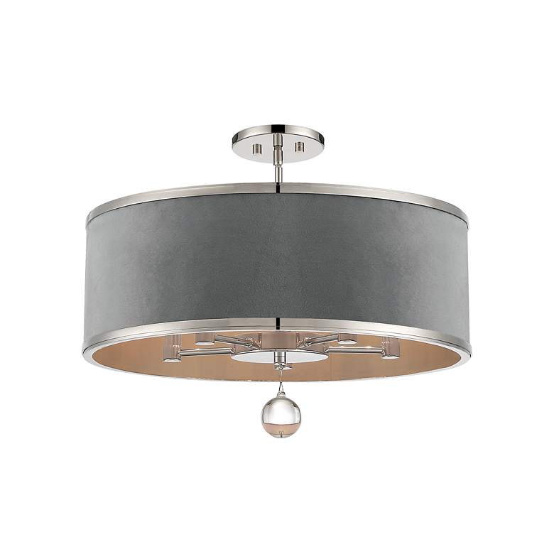 Image 5 Luxor 20" Wide Nickel Chandelier by Metropolitan more views