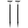 1_Luxor 22 3/4" High Black Solar LED Path Light Set of 2