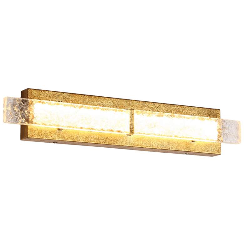 Image 1 Luxor 24" Wide Gold 1-Light LED Rectangular Wall Sconce