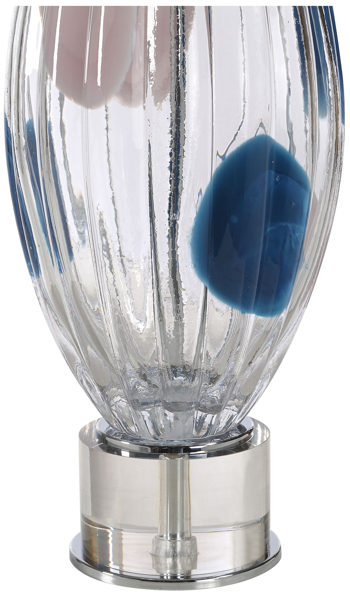 Image 5 Luxor 30.0" Height Table Lamps, Clear And Blue more views