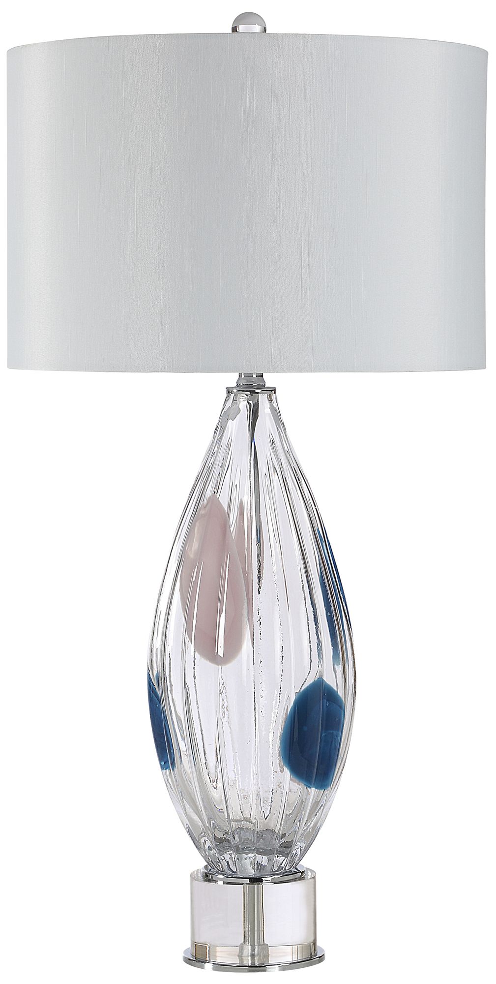 Image 6 Luxor 30.0" Height Table Lamps, Clear And Blue more views