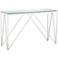 Luxor 47 1/4" Wide Chrome and Glass Modern Console Table