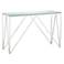 Luxor 47 1/4" Wide Chrome and Glass Modern Console Table