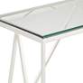 Luxor 47 1/4" Wide Chrome and Glass Modern Console Table