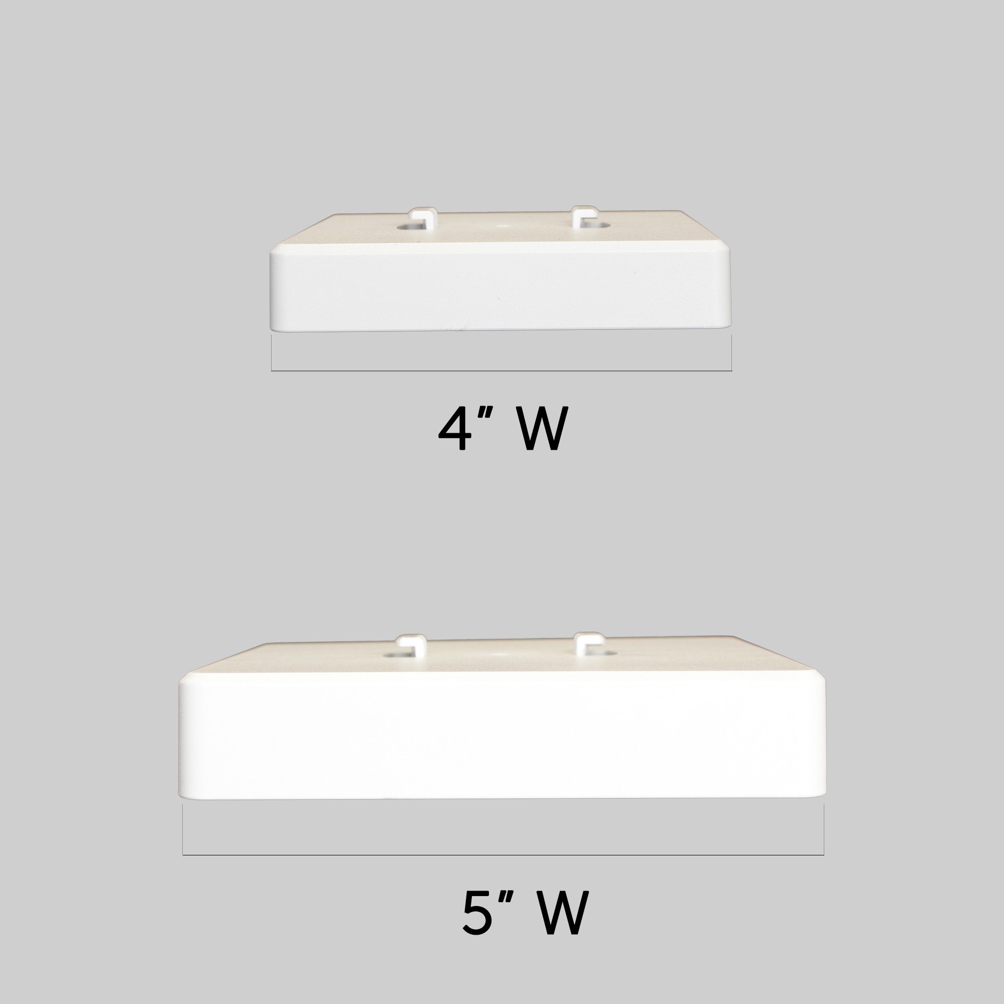 Luxor White Solar LED Post Cap Lights Set of 2