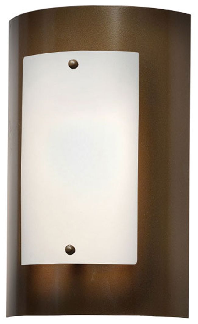 Luz Azul 11.75" High Medieval Bronze|Opal Acrylic ADA Sconce 0-10V LED