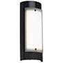 Luz Azul 16"H Dark Iron and Faux Alabaster ADA Sconce LED