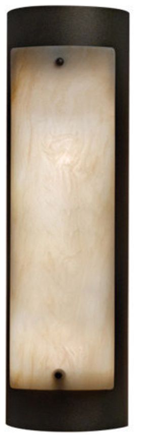 Luz Azul 20" High Cast Bronze|Caramel Onyx ADA Sconce 0-10V LED