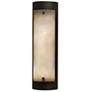 Luz Azul 20"H Dark Iron and Faux Alabaster ADA Sconce LED
