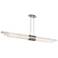 Luzerne 4.88"H x 56"W 1-Light Linear Pendant in Brushed Nickel