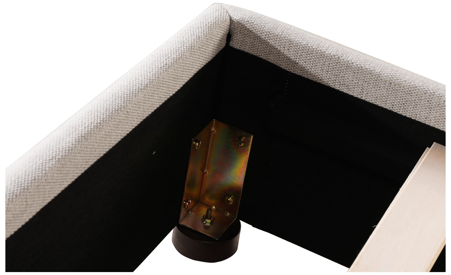 Luzon King Bed Light Grey