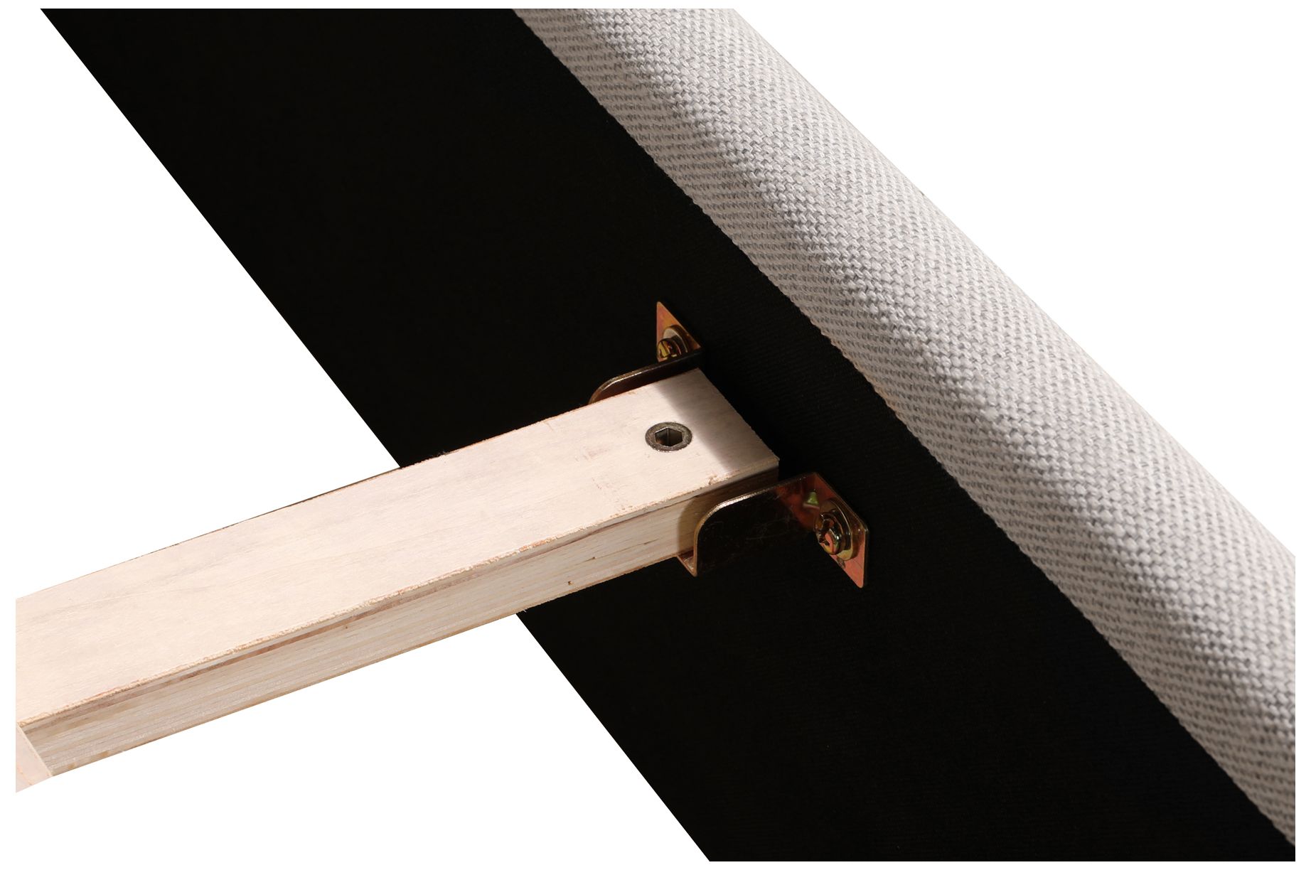 Luzon King Bed Light Grey