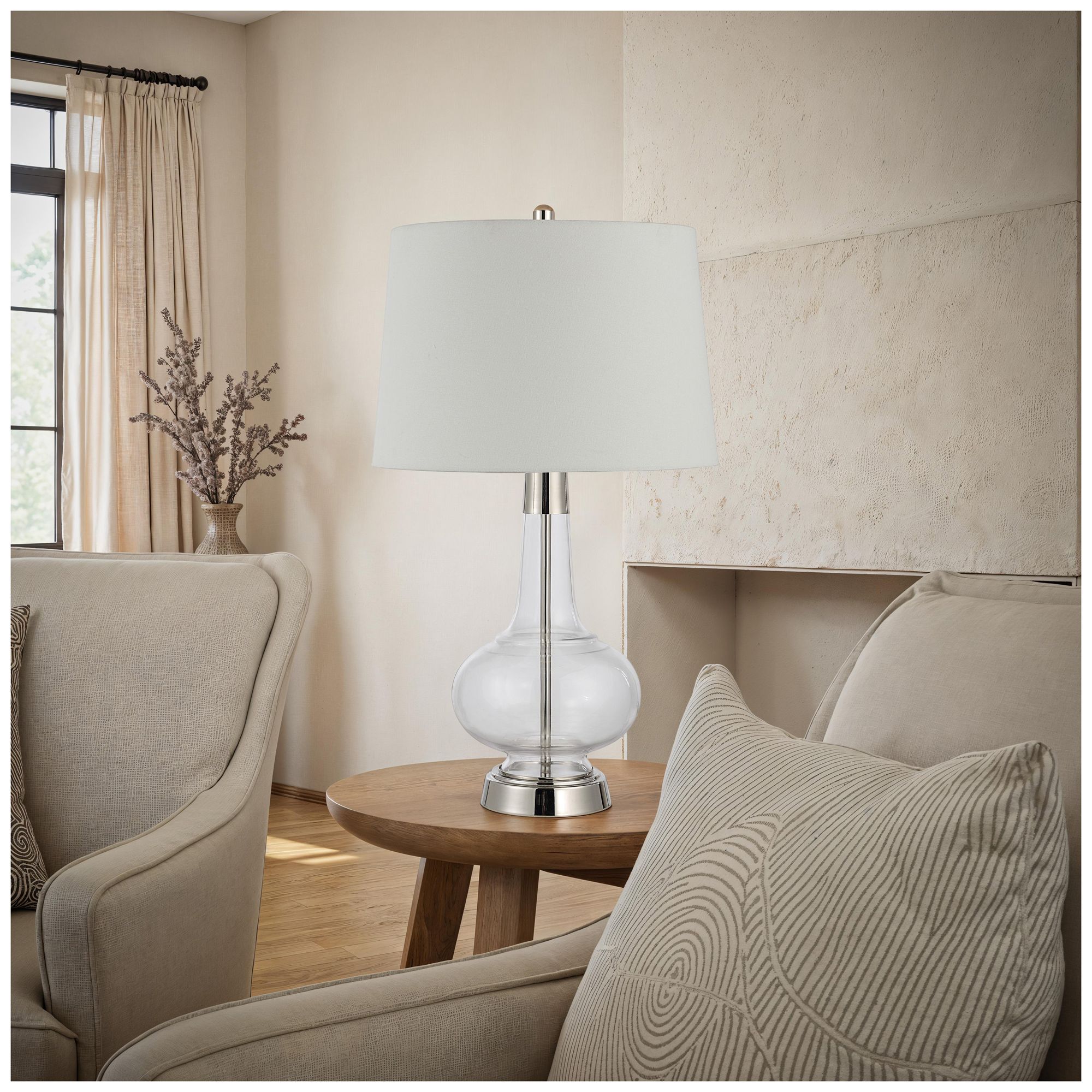 Image 3 Lya 27.5" Height Table Lamps, Clear more views