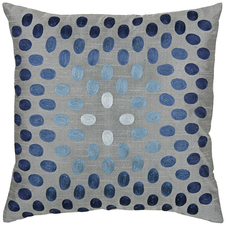 Image 1 Lyana Blue Dots 18" Square Throw Pillow