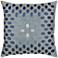 Lyana Blue Dots 18" Square Throw Pillow