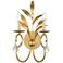 Lydia 19" High Gold Leaf Traditional Glam 2-Light Wall Sconce