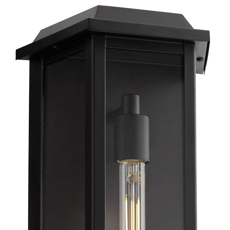 Image 3 Lydia 20" High Matte Black Outdoor Wall Light more views