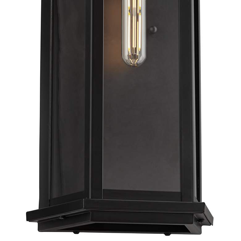 Image 4 Lydia 20" High Matte Black Outdoor Wall Light more views