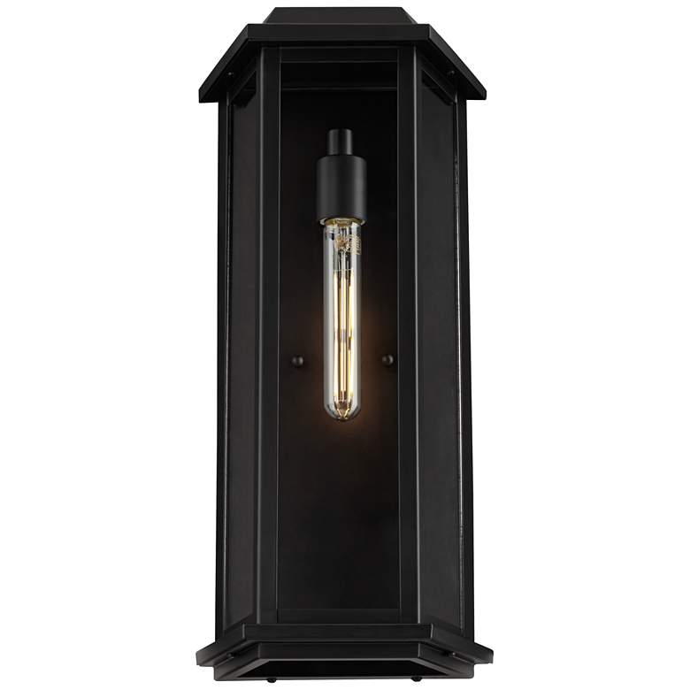 Image 6 Lydia 20" High Matte Black Outdoor Wall Light more views