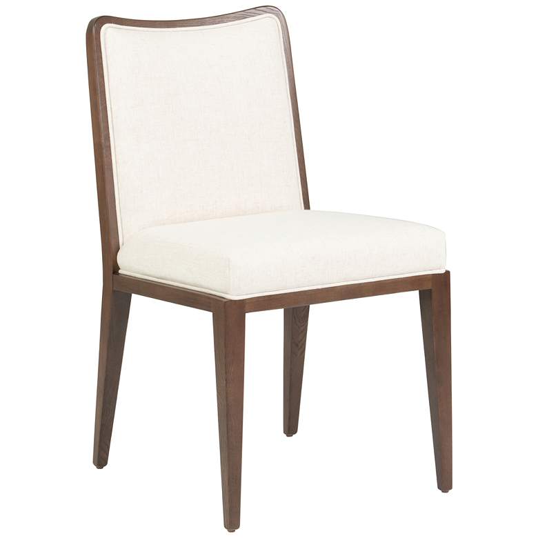 Image 1 Lydia Modern Flax White Dining Chair