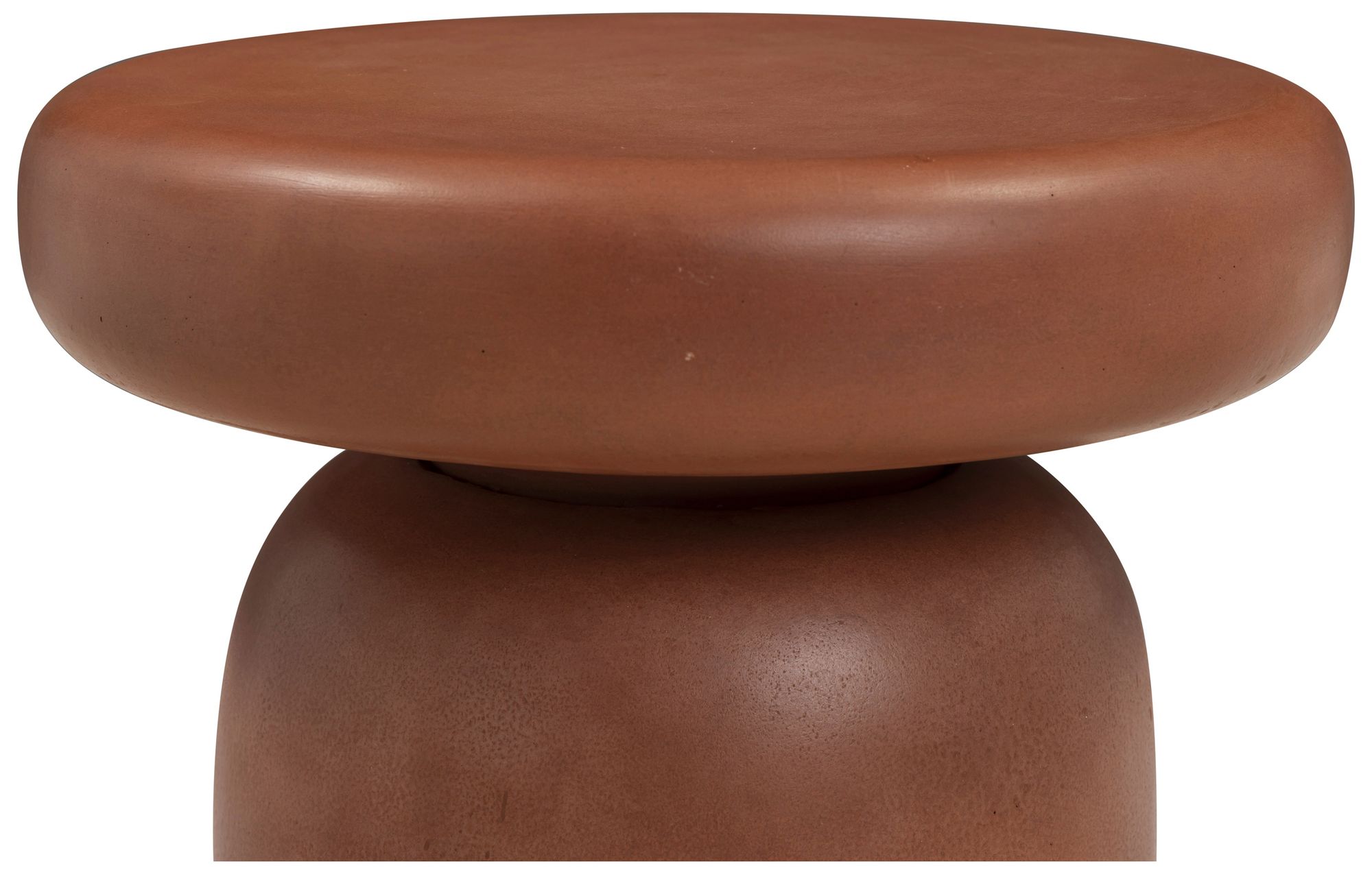 Image 4 Lydia Red Concrete Indoor/Outdoor Side Table more views