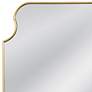 Thumbnail4 of Lyenda Gold Leaf 36" x 48" Curves Rectangular Wall Mirror more views